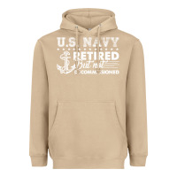Mushroom US Navy Retired Shirt Heavyweight Hoodie - longCreatives