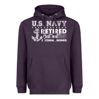 Plum US Navy Retired Shirt Heavyweight Hoodie - longCreatives