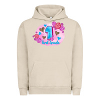 Pigment French Oak back to school flowers first grade 3200x2400 Urban Hoodie - AdoDesignShop