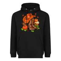 Black fall pumpkins  cowgirl  and roses Heavyweight Hoodie - AdoDesignShop