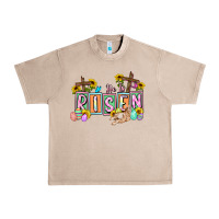 French Oak He is risen Easter  Easter Day Urban Heavy Tee - CowGirlArtShop