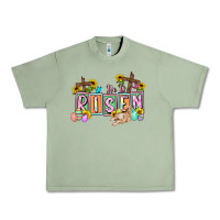 Oil Green He is risen Easter  Easter Day Urban Heavy Tee - CowGirlArtShop