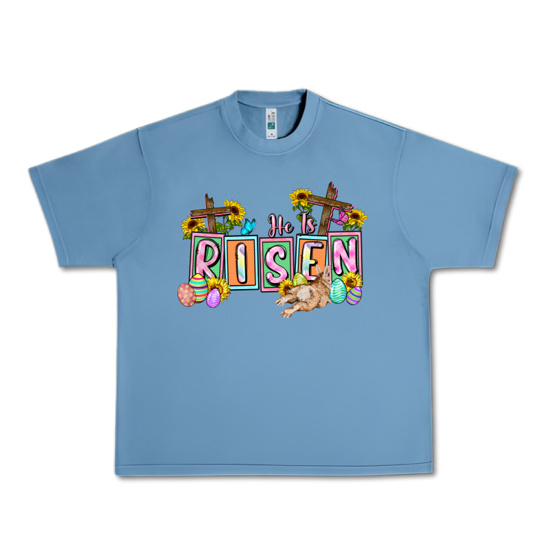 He Is Risen Easter  Easter Day Urban Heavy Tee by CowGirlArtShop | Teevron