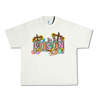 Pistachio He is risen Easter  Easter Day Urban Heavy Tee - CowGirlArtShop