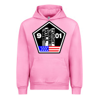 Fuchsia Pink 9-11 We Will Never Forget Urban Hoodie - longCreatives