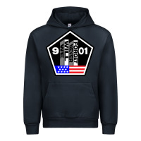 Navy 9-11 We Will Never Forget Urban Hoodie - longCreatives