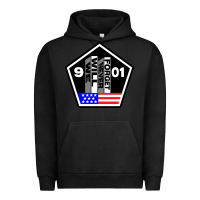 Pigment Black 9-11 We Will Never Forget Urban Hoodie - longCreatives