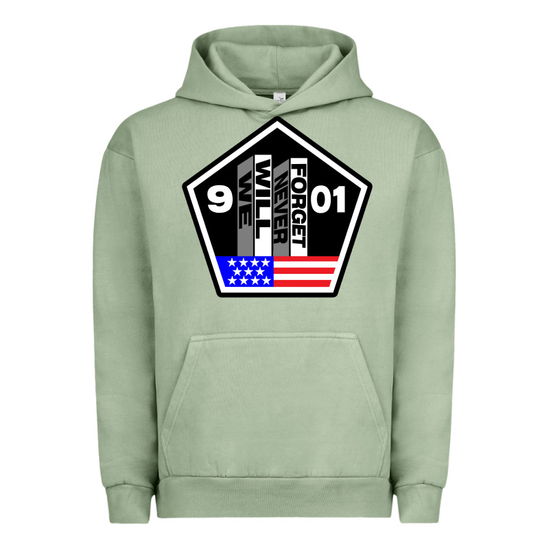 9-11 We Will Never Forget Urban Hoodie by longCreatives | Teevron