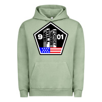 Pigment Oil Green 9-11 We Will Never Forget Urban Hoodie - longCreatives