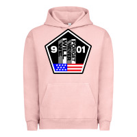 Pigment Salmon 9-11 We Will Never Forget Urban Hoodie - longCreatives