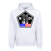 White 9-11 We Will Never Forget Urban Hoodie - longCreatives