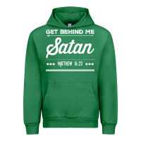 Emerald Get behind me Satan Matthew 1623 Quote Urban Hoodie - longCreatives
