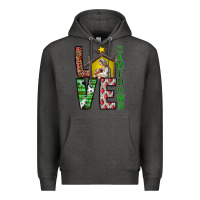 Charcoal Heather Love Come Down Premium Hoodie - CowhideDigitalArt