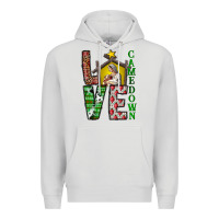Dove Grey Love Come Down Premium Hoodie - CowhideDigitalArt