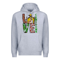 Heather Grey Love Come Down Premium Hoodie - CowhideDigitalArt