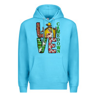 Ocean Blue Love Come Down Premium Hoodie - CowhideDigitalArt
