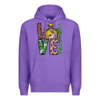 Purple Love Come Down Premium Hoodie - CowhideDigitalArt