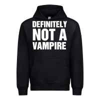 Black Definitely Not A Vampire merch Urban Hoodie - longCreatives