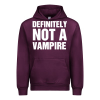 Mauve Wine Definitely Not A Vampire merch Urban Hoodie - longCreatives