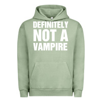Pigment Oil Green Definitely Not A Vampire merch Urban Hoodie - longCreatives