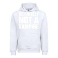 White Definitely Not A Vampire merch Urban Hoodie - longCreatives