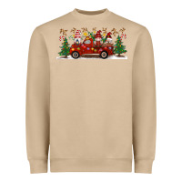 Mushroom Christmas Gnome Truck Heavyweight Sweatshirt - Artiststas
