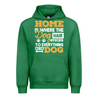 Emerald dog t  shirt home is where the dog hair stick funny  gift t  shirt Urban Hoodie - longCreatives