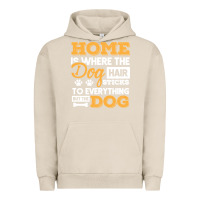 Pigment French Oak dog t  shirt home is where the dog hair stick funny  gift t  shirt Urban Hoodie - longCreatives