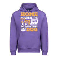 Tulip dog t  shirt home is where the dog hair stick funny  gift t  shirt Urban Hoodie - longCreatives