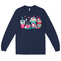 Navy dentist coffee cups Long Sleeve Tee - OliviaCreatesArt