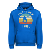 Cobalt Skater - This Is How I Roll Retro Skateboard Gift Urban Hoodie - longCreatives