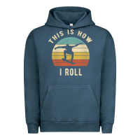 Skater - This Is How I Roll Retro Skateboard Gift Urban Hoodie | Teevron