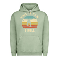 Pigment Oil Green Skater - This Is How I Roll Retro Skateboard Gift Urban Hoodie - longCreatives