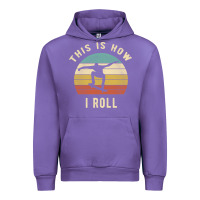 Tulip Skater - This Is How I Roll Retro Skateboard Gift Urban Hoodie - longCreatives