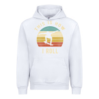 White Skater - This Is How I Roll Retro Skateboard Gift Urban Hoodie - longCreatives