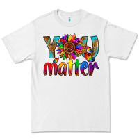 White LGBTQ+ you matter with leopard Premium Tee - NancyCooperArtShop