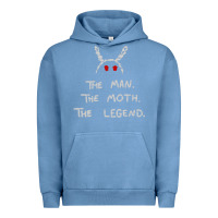 Pigment Pebble Blue The Man The Moth The Legend Mothman Urban Hoodie - longCreatives