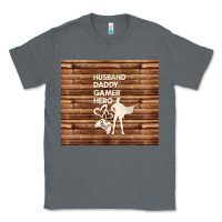 Charcoal Heather husband daddy gamer hero Classic Tee - TumblerDesignByShophia