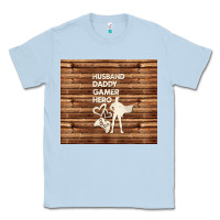 Dusty Blue husband daddy gamer hero Classic Tee - TumblerDesignByShophia