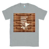 Heather Grey husband daddy gamer hero Classic Tee - TumblerDesignByShophia