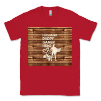 Red husband daddy gamer hero Classic Tee - TumblerDesignByShophia
