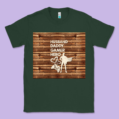 Husband Daddy Gamer Hero Classic Tee Designed By Tumblerdesignbyshophia
