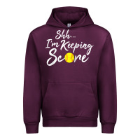 Mauve Wine Scorekeeper Softball Team Scorebook Keeper Raglan Baseball Urban Hoodie - longCreatives