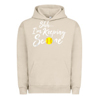 Pigment French Oak Scorekeeper Softball Team Scorebook Keeper Raglan Baseball Urban Hoodie - longCreatives