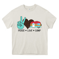 Cream Peace Love Camp Heavy Core Tee - Bettercallsaul