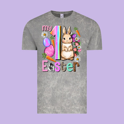 My First Easter Girl Easter Day Vintage Tee Designed By Howdyjamesfarm