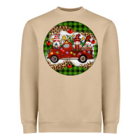 Mushroom christmas gnomes truck Heavyweight Sweatshirt - Artiststas