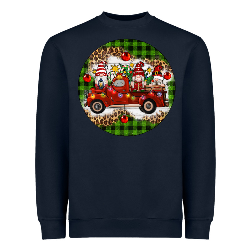 Christmas Gnomes Truck Heavyweight Sweatshirt by Artiststas | Teevron