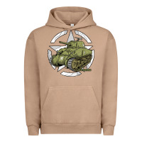 Pigment Burro Sherman M4A1 WWII Army Tank History Vintage Urban Hoodie - longCreatives