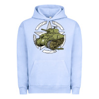 Pigment Grape Ice Sherman M4A1 WWII Army Tank History Vintage Urban Hoodie - longCreatives
